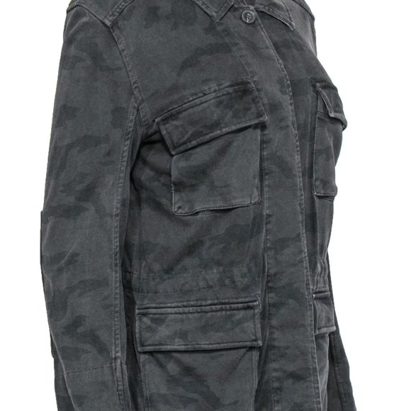 James Perse Distressed Camo Jacket XL - Picture 3 of 10